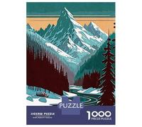 Rompecabezas De 1000 Piezas para Adolescentes Vintage Iceberg Rompecabezas para Adultos Juegos Divertidos Decoración Cumpleaños, Navidad 52x38cm/1000pcs