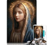 Rompecabezas de 1000 Piezas para Adolescentes, Virgen María, 1000 Piezas para Adultos, para Juegos educativos, desafío, Juguete, decoración única para el hogar y Regalos, 50x75cm