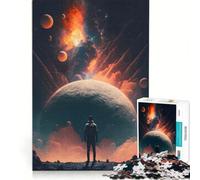 Rompecabezas de 1000 Piezas para Adolescentes Visión del Futuro Juego Educativo de dificultad Alta Regalo de cumpleaños o para viajeros 38x52cm