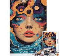 Rompecabezas de 1000 Piezas para Adolescentes Visiones Celestiales Juegos Familiares para divertirse en Familia Juguete Decorativo para Pared para Relajarse intelectualmente (26x38cm)