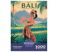 Rompecabezas De 1000 Piezas para Adolescentes Visit Bali Island of The Gods Rompecabezas Juego Familiar Mejora La Memoria Cumpleaños 38x26cm/1000pcs