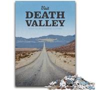 Rompecabezas de 1000 piezas para adolescentes: Visita el Valle de la Muerte (mayores de 14 años),juego de preguntas,actividades divertidas en casa,regalo de cumpleaños,regalo de viaje (tamaño 38x26cm)