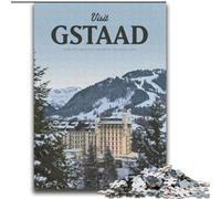 Rompecabezas de 1000 Piezas para Adolescentes: Visita Gstaad, un desafío difícil para aliviar el estrés, un Regalo de Amigo Secreto para Mayores de 14 años, 75x100cm