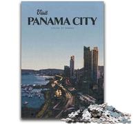 Rompecabezas de 1000 Piezas para Adolescentes: Visita la Ciudad de Panamá Rompecabezas de 1000 Piezas, Ideal para cumpleaños y Regalos para Mayores de 14 años (50x75cm)
