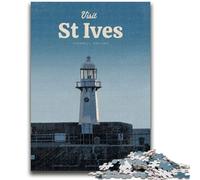 Rompecabezas de 1000 Piezas para Adolescentes Visita St Ives, Ideal como decoración de Pared artística y Regalo de cumpleaños para Amigos y para el hogar (50x75cm)