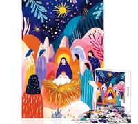 Rompecabezas de 1000 Piezas para Adolescentes vívida visión fauvista de La Adoración de los Pastores Juguetes de decoración para el hogar Regalos de Amigo Secreto Juego Educativo Ayuda a ejercitar
