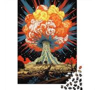 Rompecabezas De 1000 Piezas para Adolescentes Volcano Eruption Scene Rompecabezas para Adultos Juegos Divertidos Decoración Ayuda A Ejercitar El Cerebro 52x38cm/1000pcs