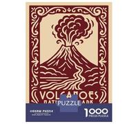 Rompecabezas De 1000 Piezas para Adolescentes Volcanoes National Park Hawaii Vintage Rompecabezas para Adultos Juguetes DIY Pero Divertidos Y Humorísticos Cumpleaños 38x26cm/1000p
