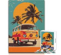 Rompecabezas de 1000 Piezas para Adolescentes, Volkswagen, Estilo Pop Art, Juego de desafío único, Corte de precisión, Juguete Educativo, tamaño 38x52cm