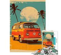 Rompecabezas de 1000 Piezas para Adolescentes Volkswagen Pop Art Juego de ingenio Juguete Educativo Juguete de Aprendizaje Gran Regalo para Juegos Decoración del hogar (Tamaño 38x52cm)