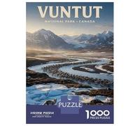 Rompecabezas De 1000 Piezas para Adolescentes Vuntut National Park, Canada Landscape Rompecabezas para Adultos Juego Familiar Decoración del Hogar Regalos para Reducir El Estrés 38x26cm/1000pcs