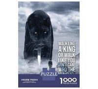 Rompecabezas De 1000 Piezas para Adolescentes Walk Like A King Panther Rompecabezas para Adultos Juego Familiar Antiestrés Cumpleaños Y Navidad 38x26cm/1000pcs