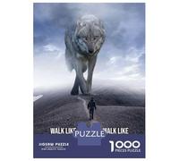 Rompecabezas De 1000 Piezas para Adolescentes Walk Like A King Wolf Rompecabezas para Adultos Juguetes Antiestrés Decoración del Hogar Gran Regalo para Jugar 70x50cm/1000pcs