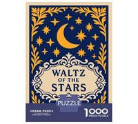 Rompecabezas De 1000 Piezas para Adolescentes Waltz of The Stars Illustration Rompecabezas Juguetes DIY Pero Divertidos Y Humorísticos Cumpleaños Y Navidad 52x38cm/1000pcs