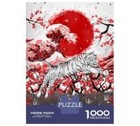 Rompecabezas De 1000 Piezas para Adolescentes Water Tiger Rompecabezas para Adultos Juegos De Relajación Montaje De Patrones Diversión En Casa Actividades, 70x50cm/1000pcs