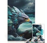 Rompecabezas de 1000 Piezas para Adolescentes Wave Rider Falcon Juegos relajantes para aliviar el estrés Lista de Deseos con Papá Noel 50x75cm