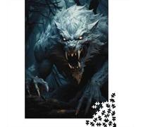 Rompecabezas De 1000 Piezas para Adolescentes Werewolf Fantasy Art Print-2 Rompecabezas para Adolescentes Juegos Relajantes Decoración Juego Desafiante Regalos 70x50cm/1000pcs