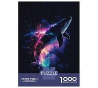 Rompecabezas De 1000 Piezas para Adolescentes Whale Galaxy Rompecabezas para Adultos Juegos Relajantes Mejora La Memoria Ayuda A Ejercitar El Cerebro 52x38cm/1000pcs