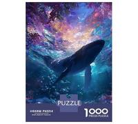 Rompecabezas De 1000 Piezas para Adolescentes Whale in A Colorful Ocean Rompecabezas para Adultos Juego De Ingenio Análisis Y Lógica Actividades Divertidas En Casa, 70x50cm/1000pcs