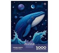 Rompecabezas De 1000 Piezas para Adolescentes Whale in Space Rompecabezas para Adultos Juego Familiar Decoración del Hogar Cumpleaños Y Navidad 70x50cm/1000pcs