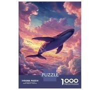 Rompecabezas De 1000 Piezas para Adolescentes Whale in The Sky-1 Rompecabezas para Adultos Juego Familiar Corte De Precisión Regalo De Cumpleaños, Regalos, 70x50cm/1000pcs