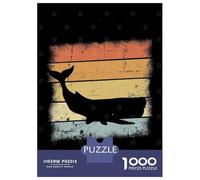 Rompecabezas De 1000 Piezas para Adolescentes Whale Retro Design Rompecabezas para Adolescentes Juguetes DIY Análisis Y Lógica para Cumpleaños, Navidad 52x38cm/1000pcs