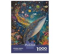 Rompecabezas De 1000 Piezas para Adolescentes Whale's Cosmic Dance Rompecabezas para Adultos Juego Práctico Pero Divertido Y Humorístico para Cumpleaños, Navidad 52x38cm/1000pcs
