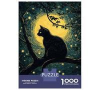 Rompecabezas De 1000 Piezas para Adolescentes Whispering Night Whiskers Rompecabezas para Adultos Juego Familiar Decoración del Hogar Cumpleaños Y Navidad 38x26cm/1000pcs