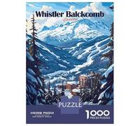 Rompecabezas De 1000 Piezas para Adolescentes Whistler Blackcomb Ski Resort Rompecabezas para Adolescentes Juego Práctico Desafío Difícil Oferta como Regalo para Toda La Familia 52x38cm/1000pcs