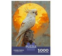 Rompecabezas De 1000 Piezas para Adolescentes White Cockatoo Sunset Rompecabezas para Adultos Juguetes De Bricolaje Desafío Difícil Cumpleaños 70x50cm/1000pcs