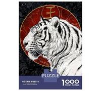 Rompecabezas De 1000 Piezas para Adolescentes White Tiger of The West Rompecabezas para Adultos Juegos De Relajación Análisis Y Lógica Cumpleaños 70x50cm/1000pcs