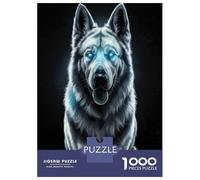 Rompecabezas De 1000 Piezas para Adolescentes White Wolf with Glowing Eyes Rompecabezas para Adultos Juegos Relajantes Desafío Difícil Diversión En Casa Actividades, 70x50cm/1000pcs