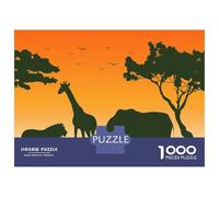 Rompecabezas De 1000 Piezas para Adolescentes Wild Animals 2 Rompecabezas para Adultos Juguetes Antiestrés Regalos para Mujeres Interacción Entre Padres E Hijos 38x26cm/1000pcs