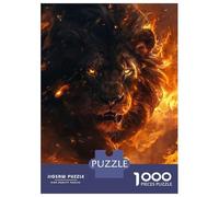 Rompecabezas De 1000 Piezas para Adolescentes Wild Black Lion Rompecabezas para Adultos Juegos Relajantes Ensamblaje De Patrones Regalos De Cumpleaños Y Únicos 52x38cm/1000pcs