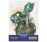 Rompecabezas De 1000 Piezas para Adolescentes Wild Hare Rabbit Rompecabezas para Adultos Juego De Ingenio Una Obra De Arte Gran Regalo para Jugar 38x26cm/1000pcs