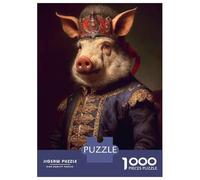 Rompecabezas De 1000 Piezas para Adolescentes Wild Hog Rompecabezas para Adultos Juegos Relajantes Corte De Precisión Cumpleaños 38x26cm/1000pcs