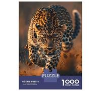 Rompecabezas De 1000 Piezas para Adolescentes Wild Leopard Rompecabezas para Adultos Juegos Relajantes Decoración Desafío Educativo 52x38cm/1000pcs