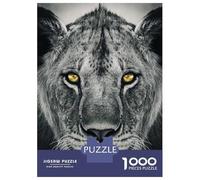Rompecabezas De 1000 Piezas para Adolescentes Wild Lion Face Yellow Eye Rompecabezas para Adultos Juegos Divertidos Regalos para Mujeres Desafiantes De Completar 70x50cm/1000pcs
