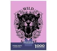 Rompecabezas De 1000 Piezas Para Adolescentes Wild Nature Black Panther Illustration Rompecabezas Para Adolescentes Juegos Relajantes Montaje De Patrones Regalos Para Amigos Y Familiares 70x50cm/1000p