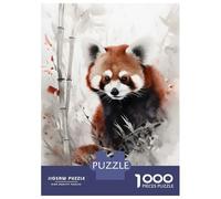 Rompecabezas De 1000 Piezas para Adolescentes Wild Red Panda Ink Wash Rompecabezas para Adultos Juego Familiar Pero Divertido Y Humorístico Desafiante De Completar 70x50cm/1000pcs