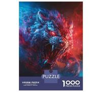 Rompecabezas De 1000 Piezas para Adolescentes Wild Tiger Fantasy Art Print Rompecabezas para Adolescentes Juguetes Antiestrés Regalo De Cumpleaños para Cumpleaños, Navidad 52x38cm/1000pcs