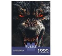 Rompecabezas De 1000 Piezas para Adolescentes Wild Wolf Rompecabezas para Adultos Juegos De Relajación Ensamblaje De Patrones Diversión En Casa Actividades, 52x38cm/1000pcs