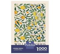 Rompecabezas De 1000 Piezas para Adolescentes William Morris Pomegranate Botanical Rompecabezas para Adultos Juego Práctico Regalo De Cumpleaños Regalos De Cumpleaños Únicos 52x38cm/1000pcs