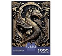 Rompecabezas De 1000 Piezas para Adolescentes Winged Dragon King Rompecabezas para Adultos Juegos De Relajación Desafío Difícil Desafío Educativo 70x50cm/1000pcs