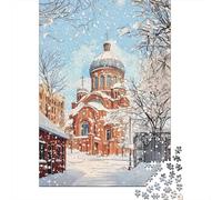 Rompecabezas De 1000 Piezas para Adolescentes Winter Scene with Snowy Trees Rompecabezas para Adolescentes Juegos Relajantes Decoración Juego Desafiante Regalos 52x38cm/1000pcs