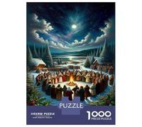 Rompecabezas De 1000 Piezas para Adolescentes Winter Solstice Celebration Rompecabezas para Adultos Juegos Relajantes Alivia El Estrés Ayuda A Ejercitar El Cerebro 38x26cm/1000pcs