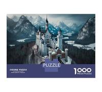 Rompecabezas De 1000 Piezas para Adolescentes Winter Wonderland Castle Rompecabezas para Adultos Juego Familiar Decoración del Hogar Cumpleaños Y Navidad 70x50cm/1000pcs