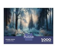 Rompecabezas De 1000 Piezas para Adolescentes Winter Wonderland Forest Rompecabezas para Adultos Juegos Relajantes Alivia El Estrés Ayuda A Ejercitar El Cerebro 70x50cm/1000pcs