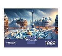Rompecabezas De 1000 Piezas para Adolescentes Winter Wonderland in London Rompecabezas para Adolescentes Juguetes Antiestrés Regalos para Mujeres Regalos para Reducir El Estrés 70x50cm/1000pcs