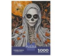 Rompecabezas De 1000 Piezas Para Adolescentes Witchy Portrait II - Gothic Skeleton Bride Rompecabezas Para Adultos Juegos De Relajación Ensamblaje De Patrones Diversión En Casa Actividades, 38x26cm/10